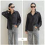Áo sơ mi đen nữ GILLEE dáng oversized, sơ mi form rộng vải kate Mỹ thanh lịch FAS291