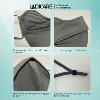 Combo 3 Khẩu Trang Chống Nắng UPF50+ LADICARE – Che Kín Mặt, Mát Lạnh, Không Bí, Chống UV 99%