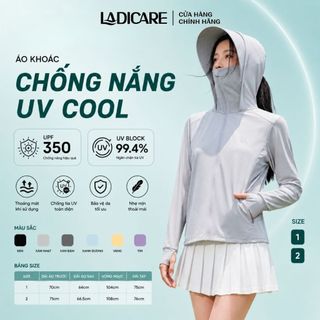 Áo Khoác Chống Nắng Nam Nữ All Cover LADICARE Chống UV, Lụa Băng Cao Cấp, Che Kín Mặt, Xỏ Ngón