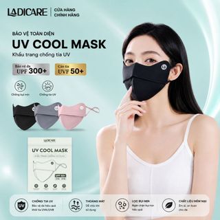 Combo 3 Khẩu Trang Chống Nắng UPF50+ LADICARE – Che Kín Mặt, Mát Lạnh, Không Bí, Chống UV 99%