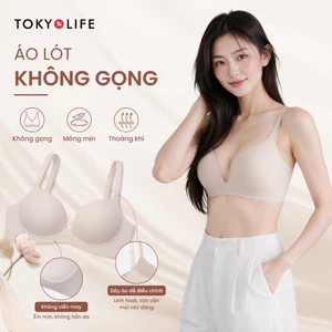 Áo Lót Nâng Ngực Định Hình TOKYOLIFE Mút Dày 2cm Không Viền Không Gọng Bản To Che Khuyết Điểm 40006072