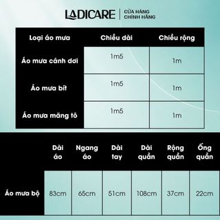 Áo mưa cánh dơi LADICARE [LOẠI TỐT] vải da cá chống thấm nước hiệu quả, rộng thoải mái, đẹp chuẩn form