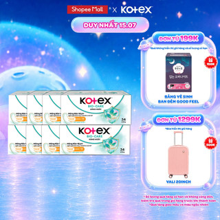 Combo 8 Băng Vệ Sinh Kotex Hằng Ngày BioCare 34 miếng