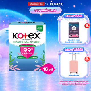Combo 16 BVS Kotex Hàng Ngày Kháng Khuẩn Tự Nhiên 40M