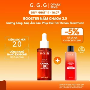 Tinh Chất Booster Nấm Chaga G.G.G Làm Dịu, Cấp Ẩm Da - Phục Hồi Làn Da Nhạy Cảm 50ml