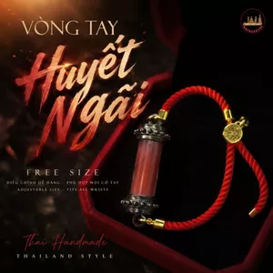 Vòng Tay Chỉ Đỏ Mặt Trụ Đỏ Điểm Nhấn Phối Phụ Kiện Thời Trang Đeo Tay Hằng Ngày