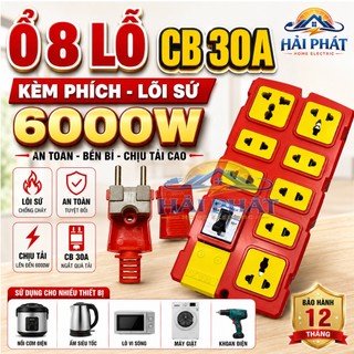 Ổ Cắm Chịu Tải Lõi Sứ Không Dây Đi Kèm Phích Lõi Sứ 6000W Vinamax Có Lõi Sứ Shống Cháy