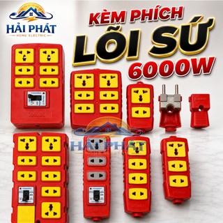 Ổ Cắm Chịu Tải Lõi Sứ Không Dây Đi Kèm Phích Lõi Sứ 6000W Vinamax Có Lõi Sứ Shống Cháy