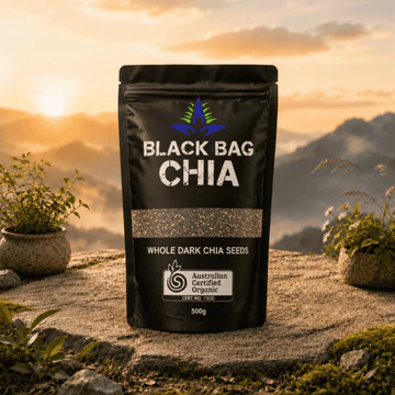 Hạt Chia Úc Đen 500G - Hạt Chia Nguyên Hạt Pha Nước, Làm Đồ Uống, Sữa Chua, Smoothie, Món Tráng Miệng