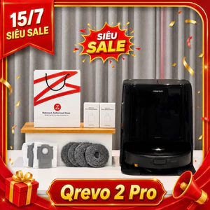 Roborock Qrevo 2 Pro | Lực hút 25.000pa | Bản Quốc Tế BH 24 Tháng