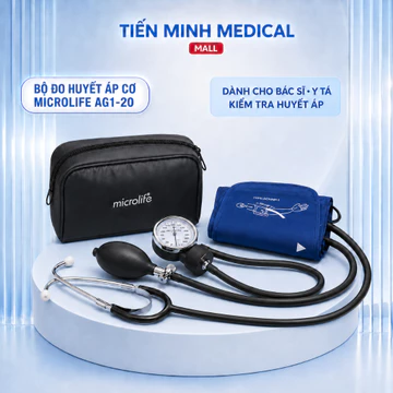 Bộ dụng cụ đo huyết áp cơ Microlife AG1-20 dành cho bác sĩ, y tá kiểm tra huyết áp cho bệnh nhân