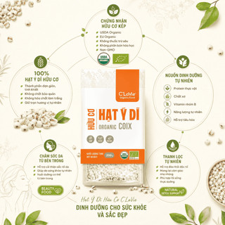 Hạt ý dĩ hữu cơ C’LaVie 200g