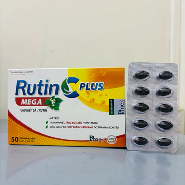 Hỗ trợ bệnh trĩ, suy giãn tĩnh mạch Rutin C Plus - Rau diếp cá
