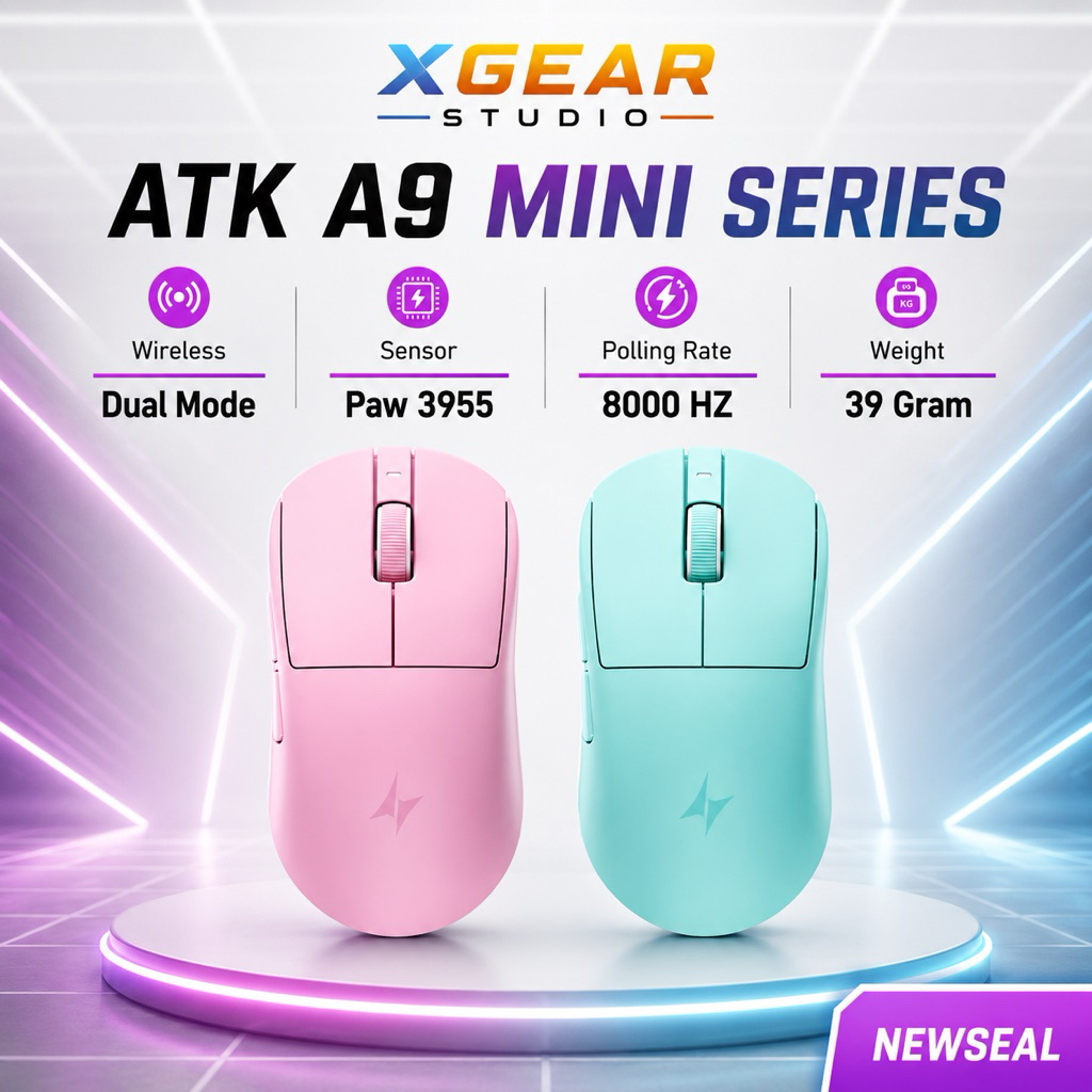 Chuột gaming Không Dây ATK A9 Mini Master siêu nhẹ 39g Nodric