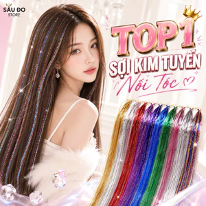 DÂY KIM TUYẾN NỐI TÓC SET 200 DÂY CỰC NHIỀU SỈ 5K