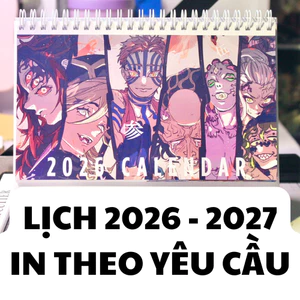 Lịch 2026 In Theo Yêu Cầu - Đế Chữ A hoặc Đế Gỗ & Có Lịch Âm cán màng