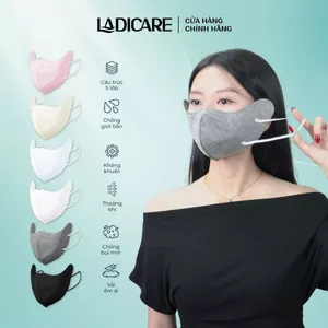 Khẩu trang 9A PRO MASK LADICARE 5 lớp bảo vệ toàn diện, ôm sát mặt chống nắng, uv & bụi hiệu quả