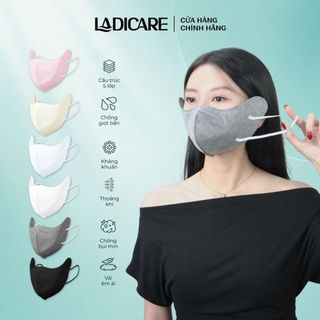 [Combo 200 Cái] Khẩu trang 9A PRO MASK LADICARE 5 lớp bảo vệ toàn diện, ôm sát mặt chống nắng, uv & bụi hiệu quả