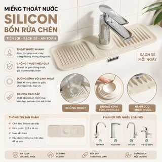 Thảm silicon hứng nước, tấm lót bồn rửa bát, tấm lót bồn rửa chén silicon