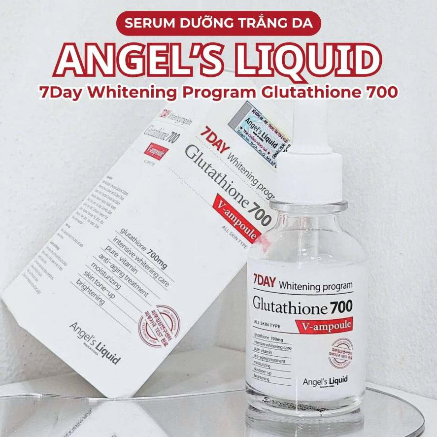 serum glutathione 700 review Glutathione: thực hư dưỡng trắng thế nào Tinh Chất Serum Angel's Liquid