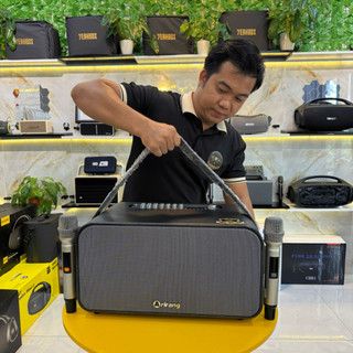 LOA ARIRANG MB2 CW CHUYÊN KARAOKE dùng 2 chip DSP sử lý âm thanh mang công suất đỉnh 800W, tặng bao da đựng micro, mb2cw