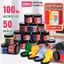 Màu Acrylic 100ml Cao Cấp Deli Dạng Hũ - Tô Đất Sét Đất Nặn Tự Khô Vẽ Túi Vải Tote