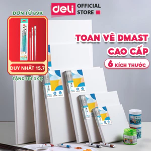 Khung Tranh Vải Canvas Dmast Deli Toan Vẽ Tranh Sơn Dầu Sơn Acrylic Màu Nước Nhiều Kích Thước