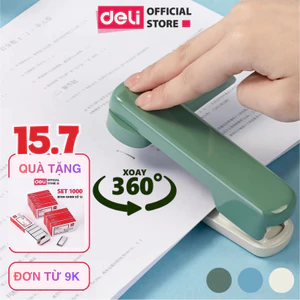 Dập Ghim Xoay Chiều Deli Ghim Bấm 40 Trang Cao Cấp Sử Dụng Học Sinh Văn Phòng Sử Dụng Ghim 24/6 26/6