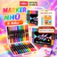 Màu Marker Nhũ Hai Đầu Thân Tròn Hộp PP Deli - Bộ 48 Bút 96 Màu Hộp Maker Nhũ Lấp Lánh VẽTranh