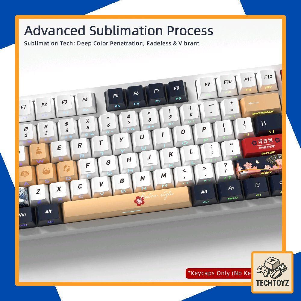 Keycap Ukiyo E - PBT DyeSub + Double Shot - Cherry Profile | BigBuy360 - bigbuy360.vn