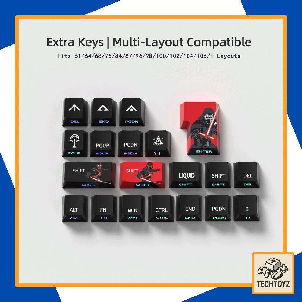 Keycap Star War - PBT DyeSub + Double Shot - Cherry Profile | BigBuy360 - bigbuy360.vn