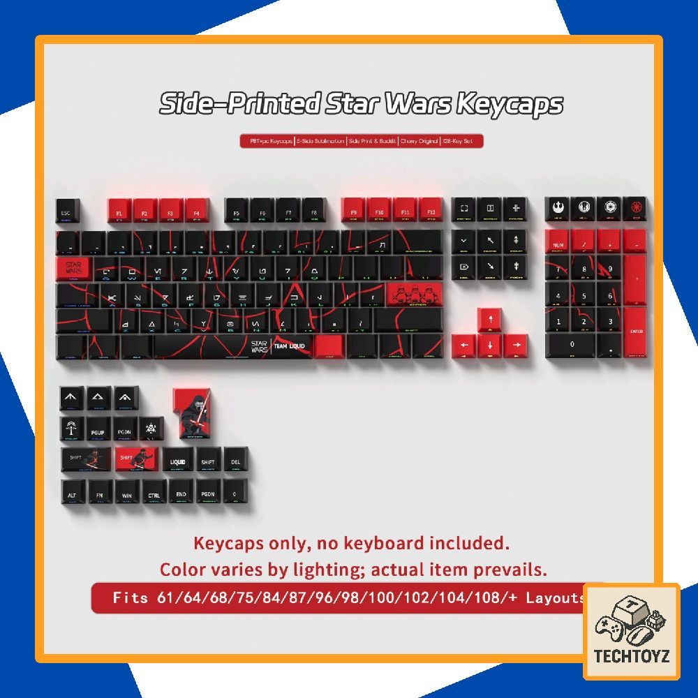 Keycap Star War - PBT DyeSub + Double Shot - Cherry Profile | BigBuy360 - bigbuy360.vn