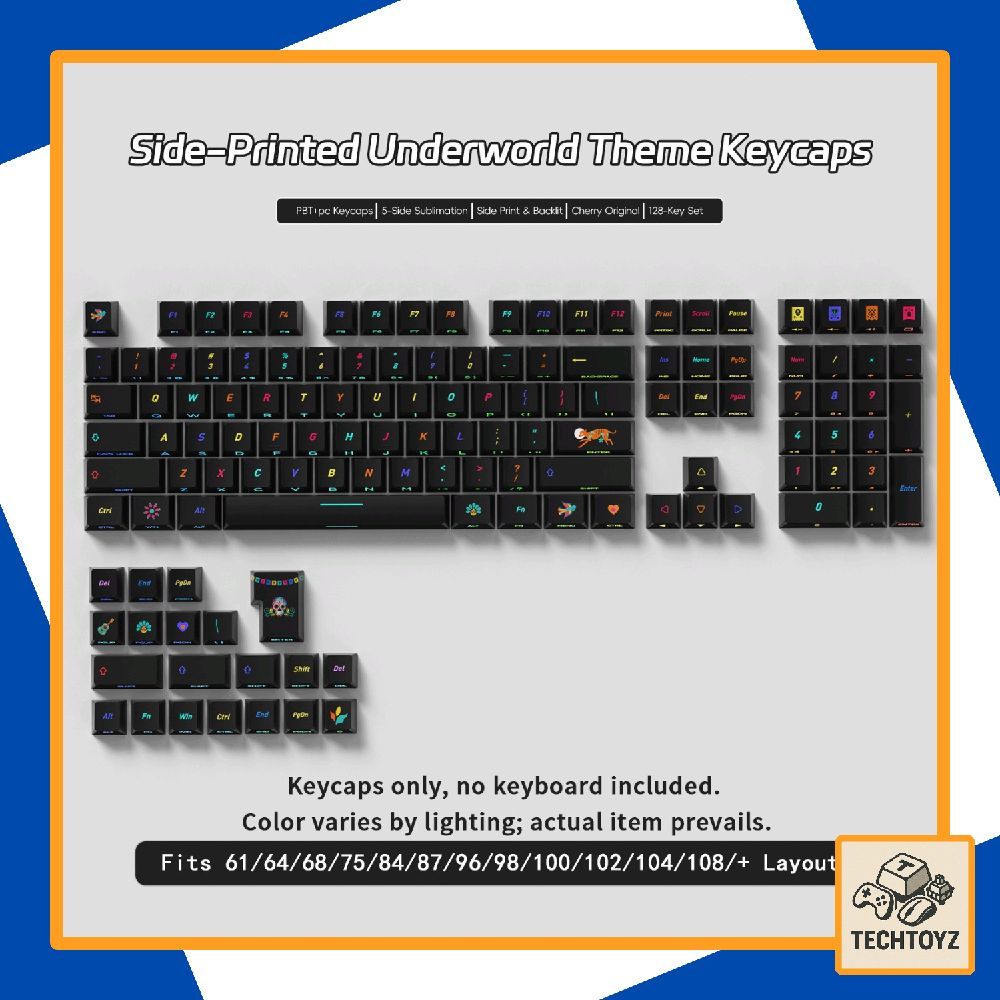 Keycap Underworld - PBT DyeSub + Double Shot - Cherry Profile | BigBuy360 - bigbuy360.vn