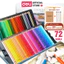 Bút Chì Màu Gốc Dầu/Gốc Nước 72 Màu Cao Cấp Deli - Màu Đậm Tươi Sáng, Tô Vẽ Tranh Phác Thảo Chuyên Nghiệp