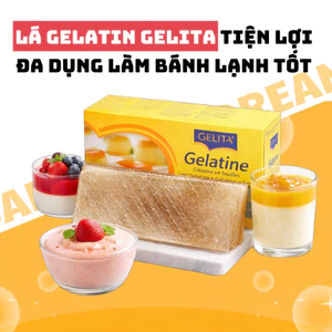 Lá Gelatin 2.5g - Làm Bánh Lạnh Pudding Panna - Cung Ứng DoBaker