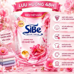 mua 9.6lít tặng 1.8lít Nước giặt SiBE 6in1 hoa cỏ hàng công ty giấy tờ đầy đủ
