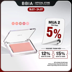 Má hồng kem mỏng nhẹ, bền màu BBIA Ready To Wear Downy Cheek 3.5g