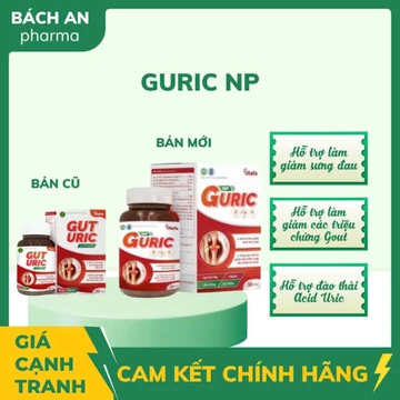 GUT URIC [phiên bản mới] hỗ trợ làm giảm các triệu chứng Gout, hỗ trợ giảm sưng, đau, hỗ trợ đào thải Acid Uric