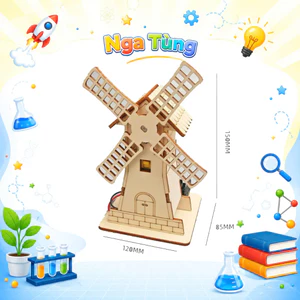 Đồ chơi lắp ghép mô hình Ngôi Nhà Cối Xay Gió , Đồ chơi giáo dục sáng tạo an toàn, Stem, Steam
