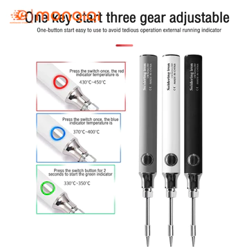【FREESHIP】Mỏ Hàn Chạy Bằng Pin 5V 8W Bộ Mỏ Hàn Điện Có Sạc USB Mỏ Hàn Sạc Không Dây