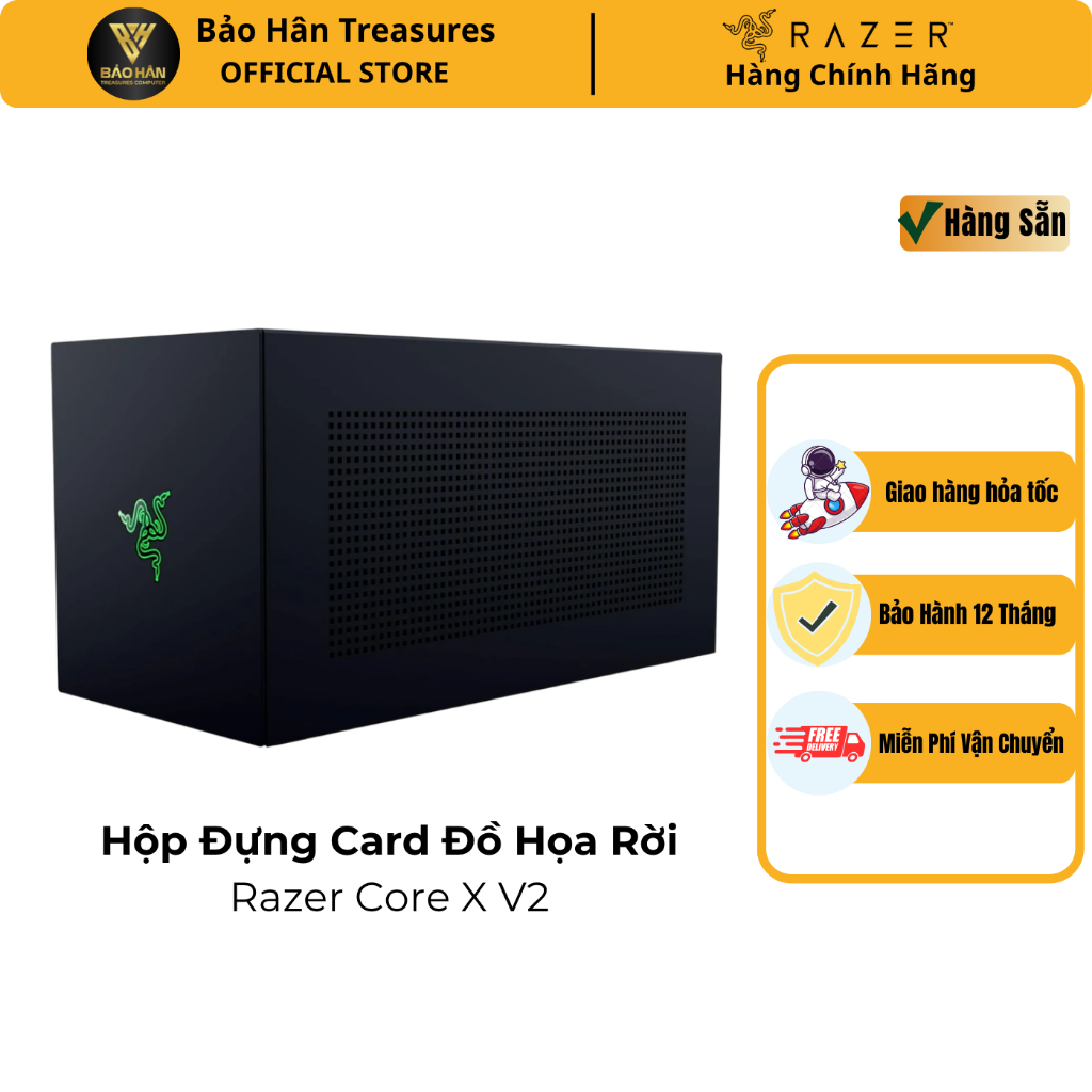 Razer Core X V2 Thunderbolt 5 eGPU rời cho Laptop - Hiệu năng Desktop ...