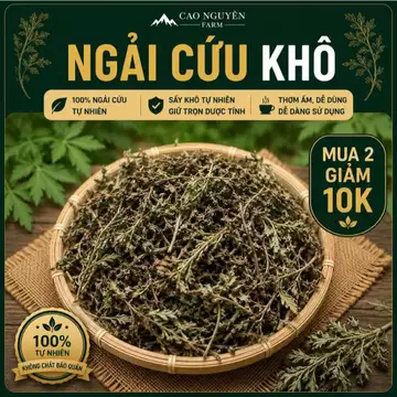 [Hàng Mới] Ngải Cứu Khô Nguyên Lá – Xông Hơi, Ngâm Chân, Xông Nhà, Thơm Tự Nhiên