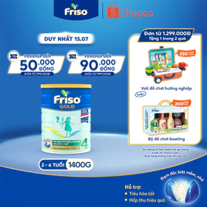 Sữa Bột Friso Gold 4 1400g (Dành Cho Trẻ Từ 2 - 6 Tuổi)