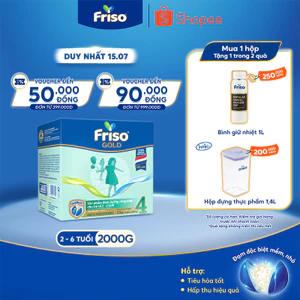 Sữa Bột Friso Gold 4 Hộp Giấy 2KG (cho bé từ 2-6 tuổi)