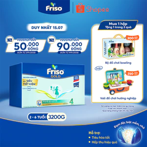 Sữa Bột Friso Gold 4 Hộp Giấy 3,2KG (cho trẻ từ 2-6 tuổi)