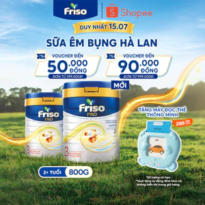 Combo 2 Lon Sữa Bột Friso Pro 3 800G cho trẻ trên 2 tuổi