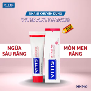 Kem Đánh Răng Vitis Anticaries – Ngừa Sâu Răng, Tái Khoáng Men Răng – Chính Hãng Tây Ban Nha