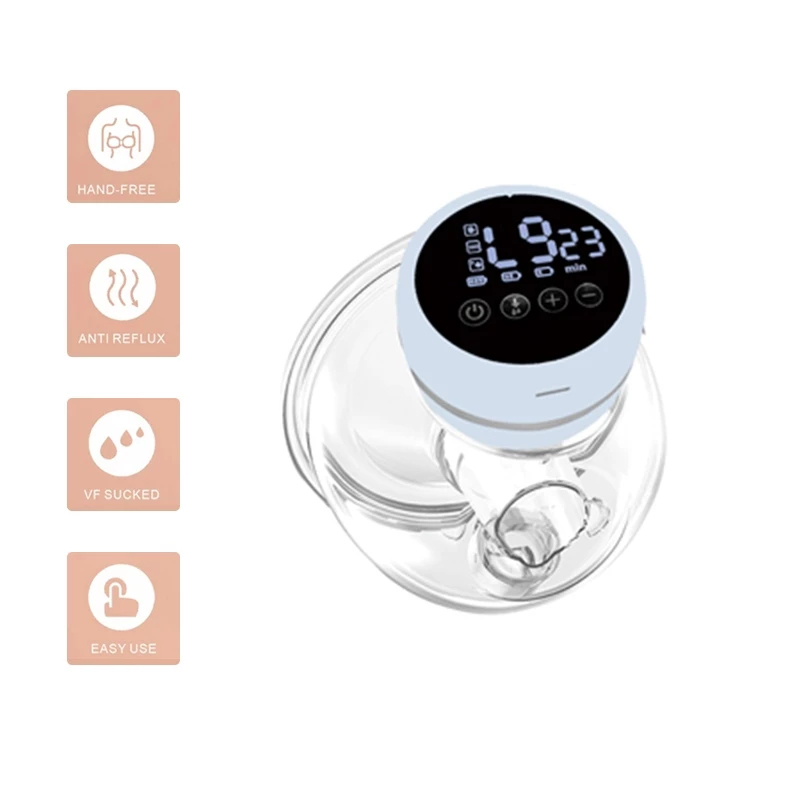 Máy hút sữa không dây nhỏ gọn và nhẹ với màn hình LED, 3 chế độ và 36 bánh răng dễ sử dụng