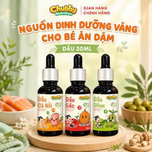 DẦU ĂN DẶM 30ml CHUBBY GIÀU DINH DƯỠNG CHO BÉ