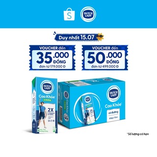 Thùng 48 Hộp Sữa Dinh Dưỡng Dutch Lady Cao Khỏe Có Đường 48x170ml